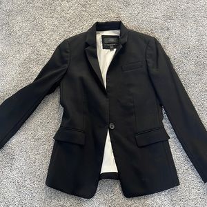 J. Crew solid black regent blazer in great condition. Hardly worn